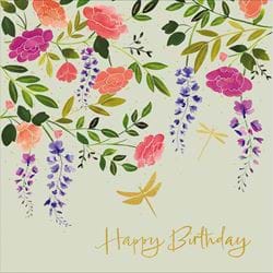 Floral Blooms Birthday Card