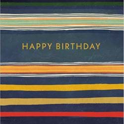 Stripes Birthday Card