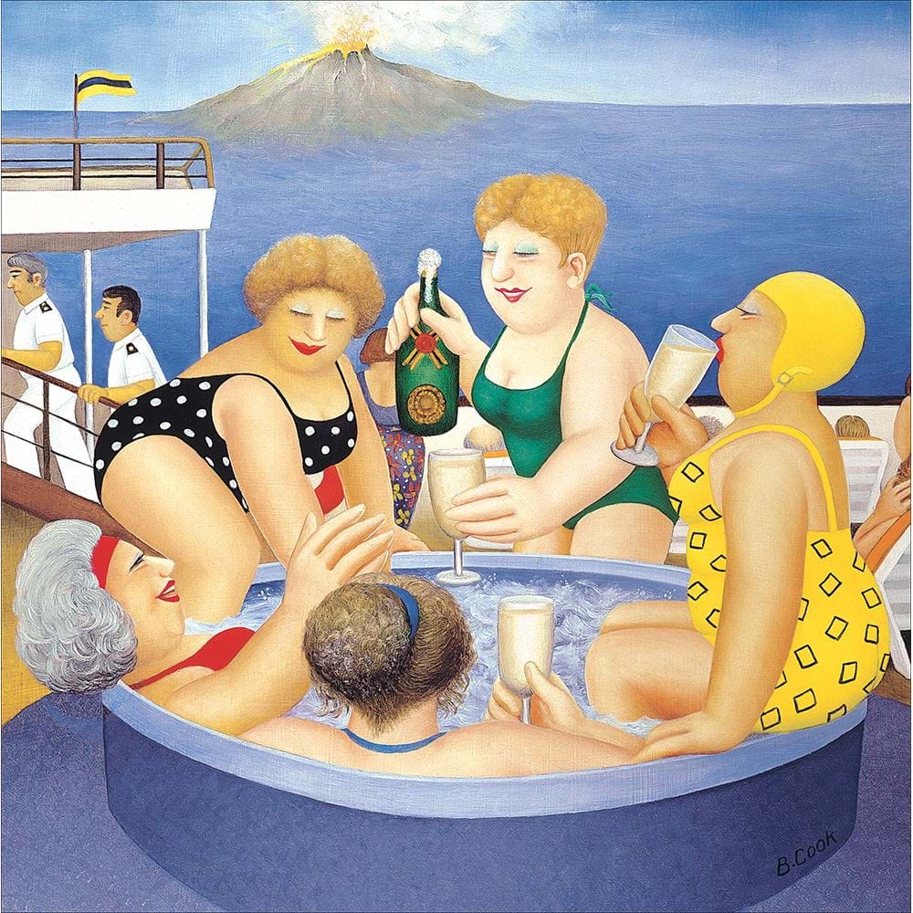 Jacuzzi Ladies Greeting Card