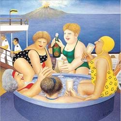 Jacuzzi Ladies Greeting Card