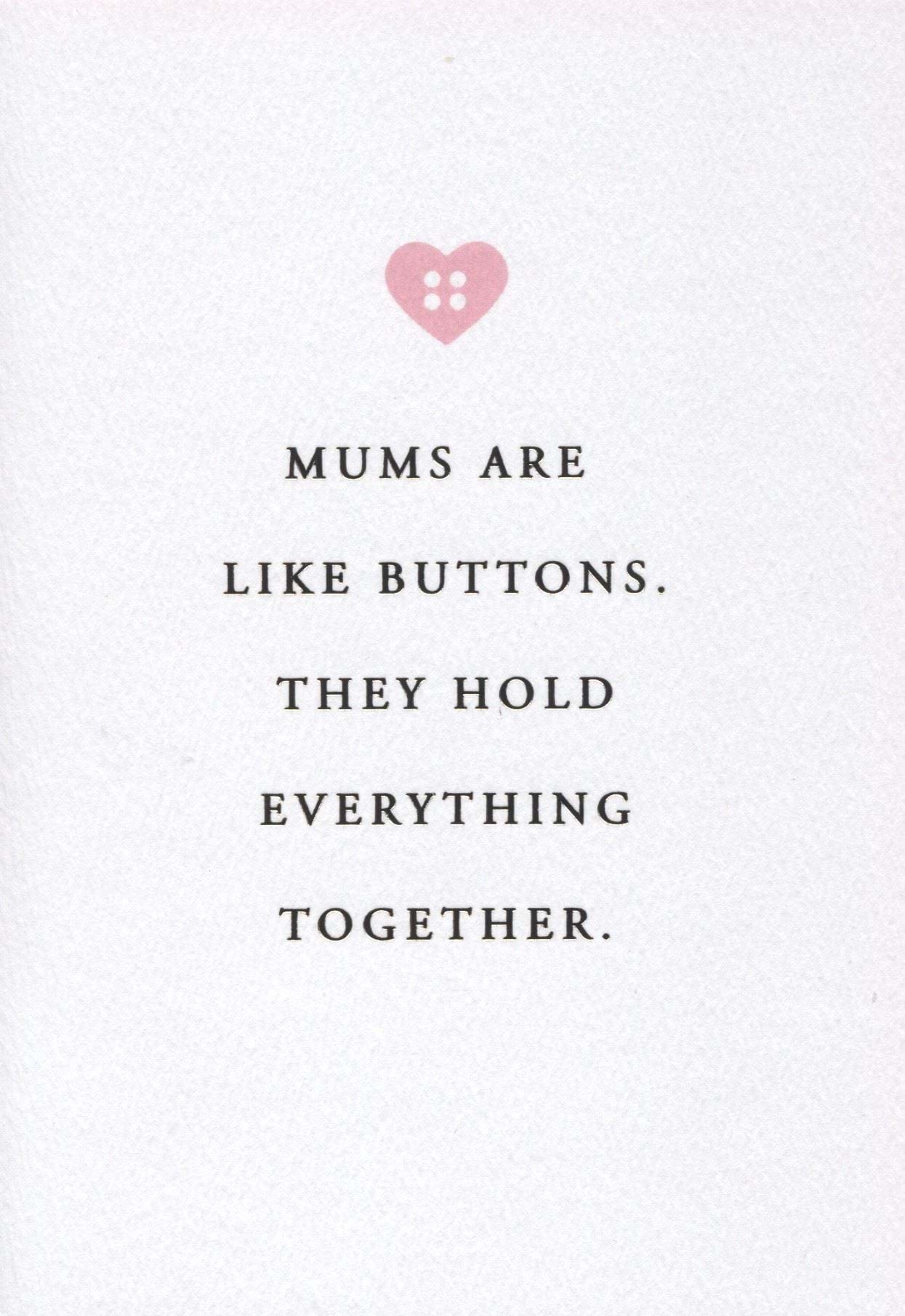 Buttons Mother's Day Card