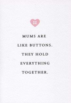 Buttons Mother's Day Card