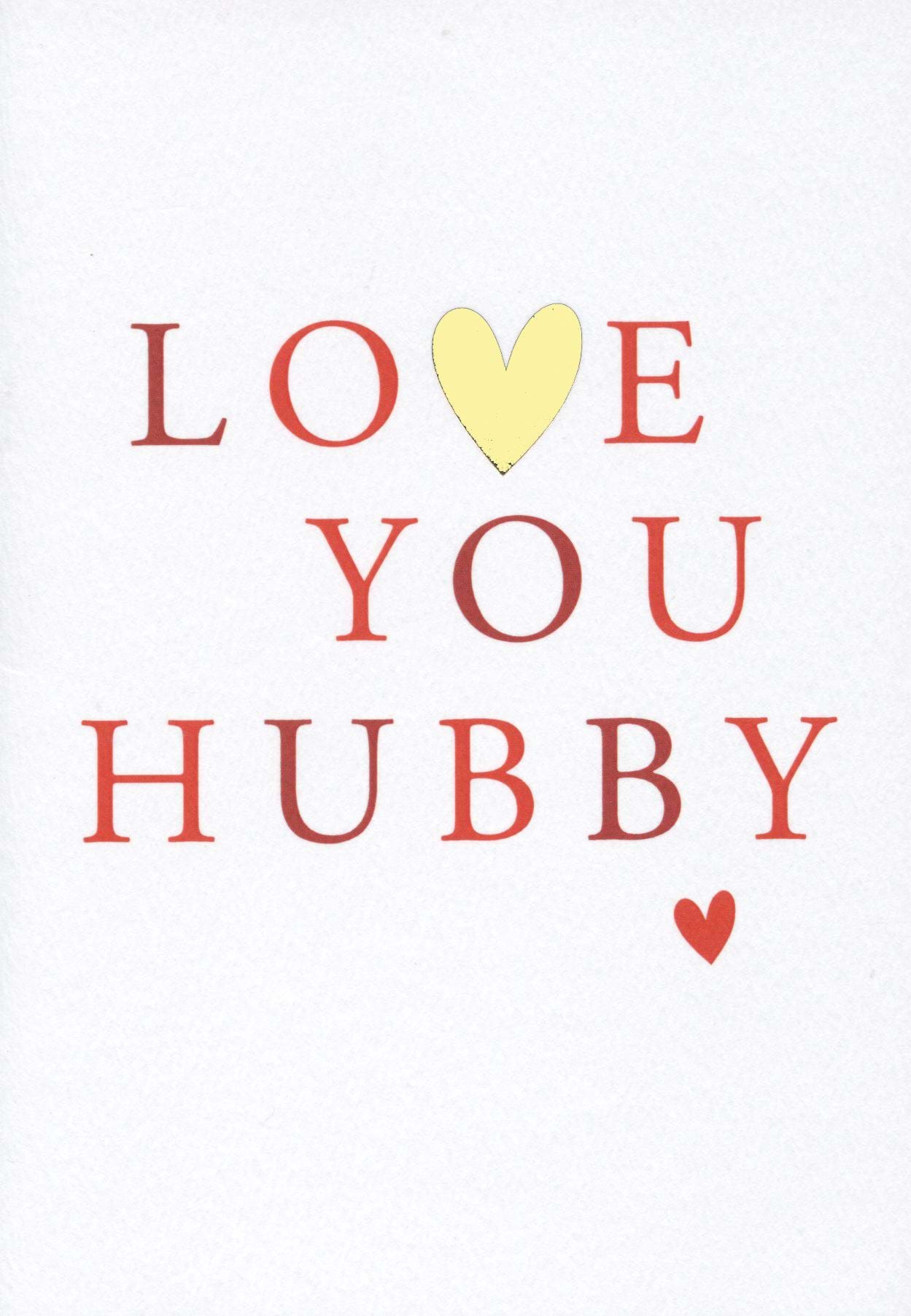 Love You Hubby Anniversary Card