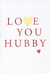 Love You Hubby Anniversary Card