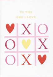 Noughts and Crosses Valentine's Day Card