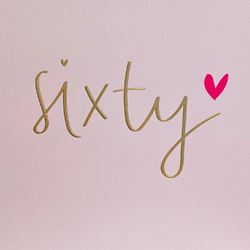 Sixty Birthday Card