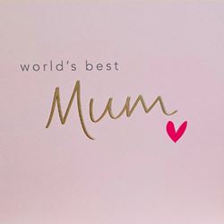 World's Best Mum Birthday Card