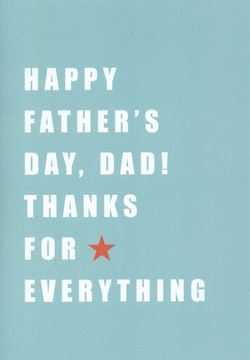 Thanks For Everything Father's Day Card