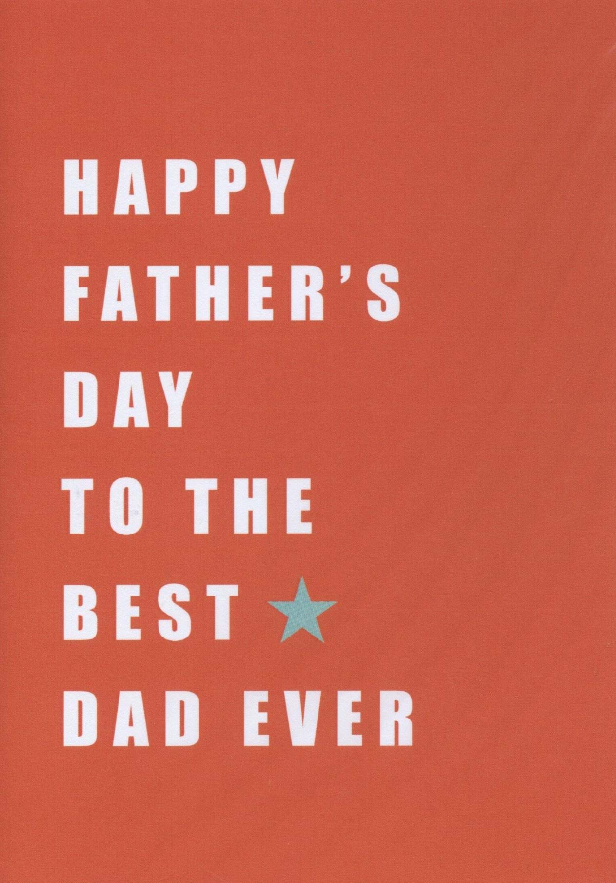 Best Dad Ever Father's Day Card