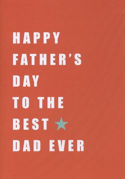 Best Dad Ever Father's Day Card