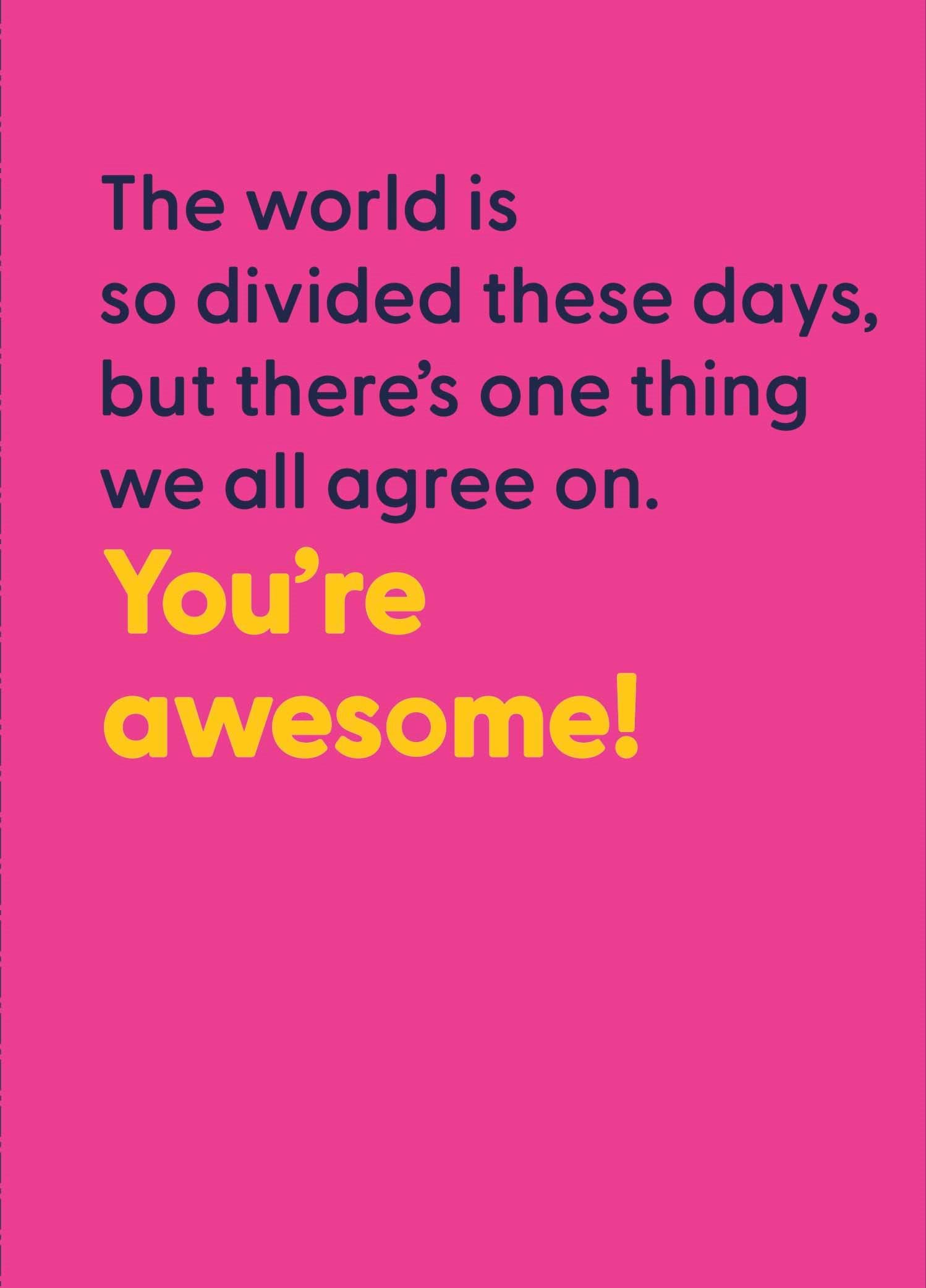 You're Awesome Birthday Card