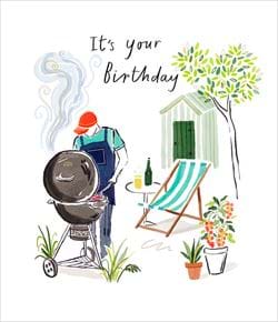 Barbeque Time Birthday Card