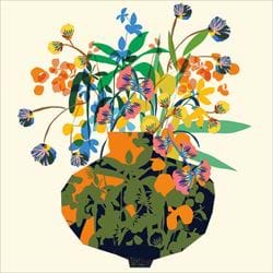 Utopia Vase Greeting Card