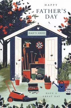 Garden Shed Father's Day Card