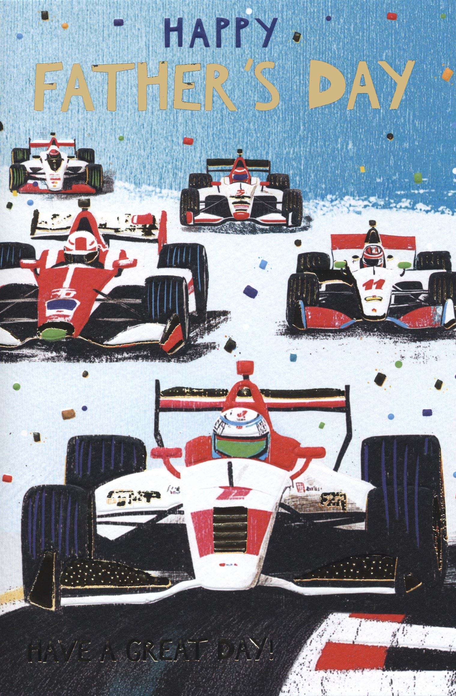 Race Car Father's Day Card