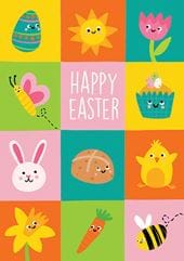 Happy Easter Icons Easter Card
