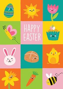 Happy Easter Icons Easter Card