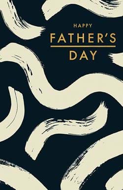 Brush Strokes Father's Day Card