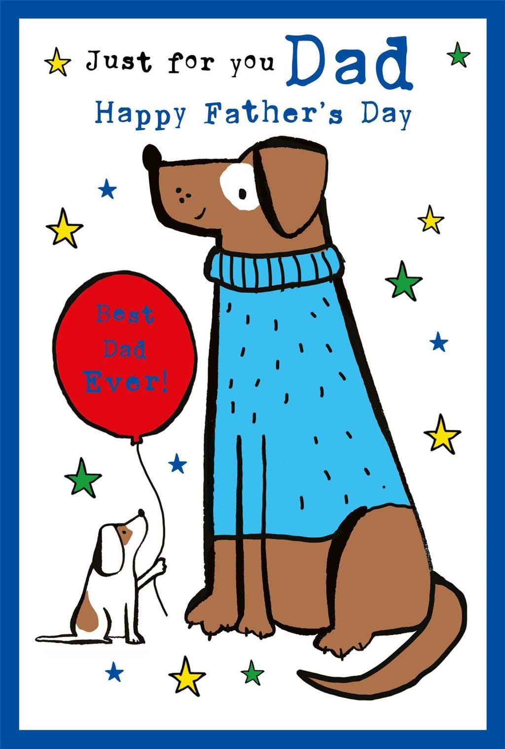 Dogs Best Dad Ever Father's Day Card