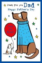 Dogs Best Dad Ever Father's Day Card