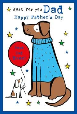 Dogs Best Dad Ever Father's Day Card