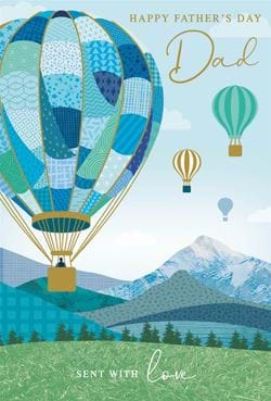 Hot Air Balloons Father's Day Card