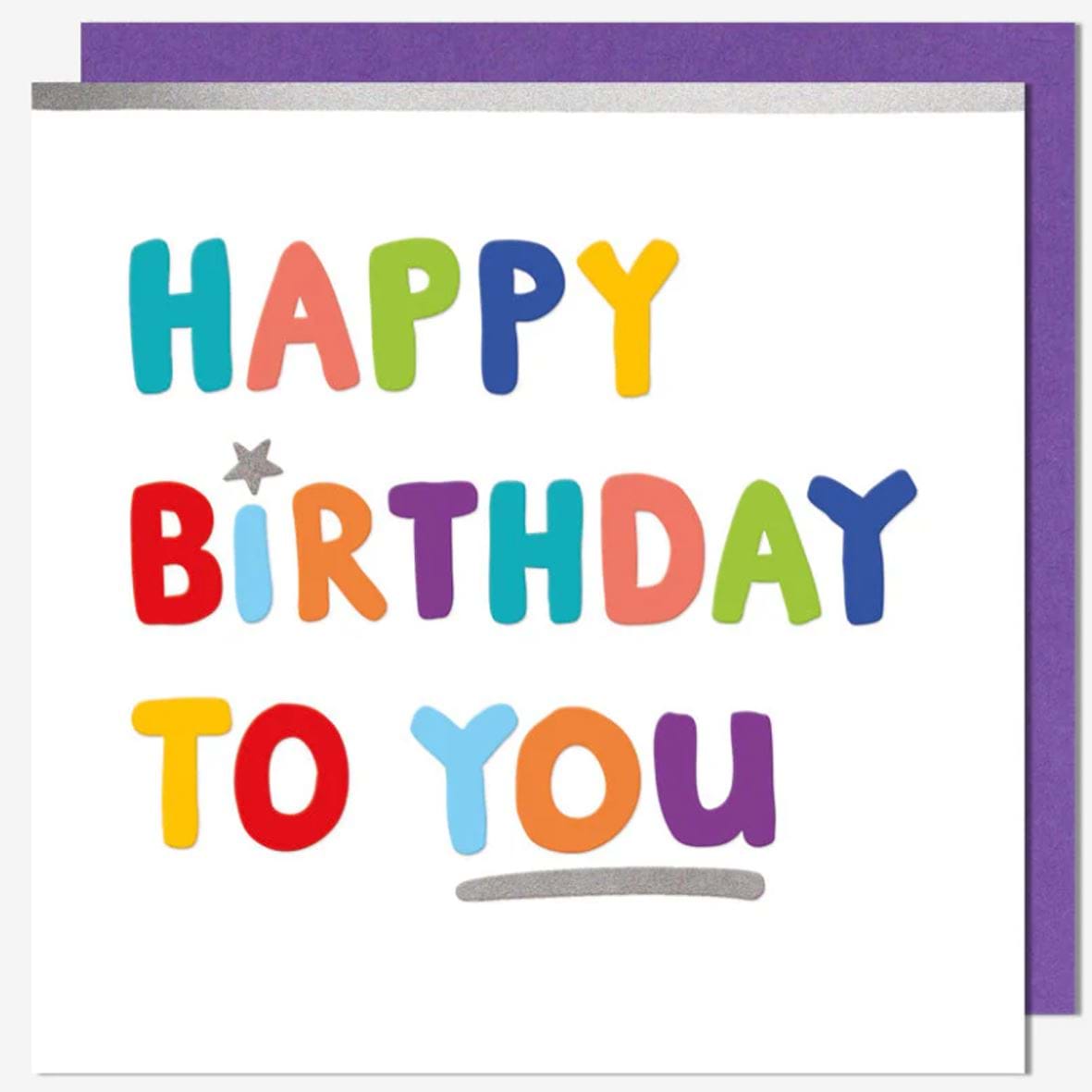 Rainbow Happy Birthday Card