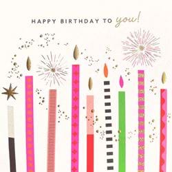 Sparkle Candles Birthday Card