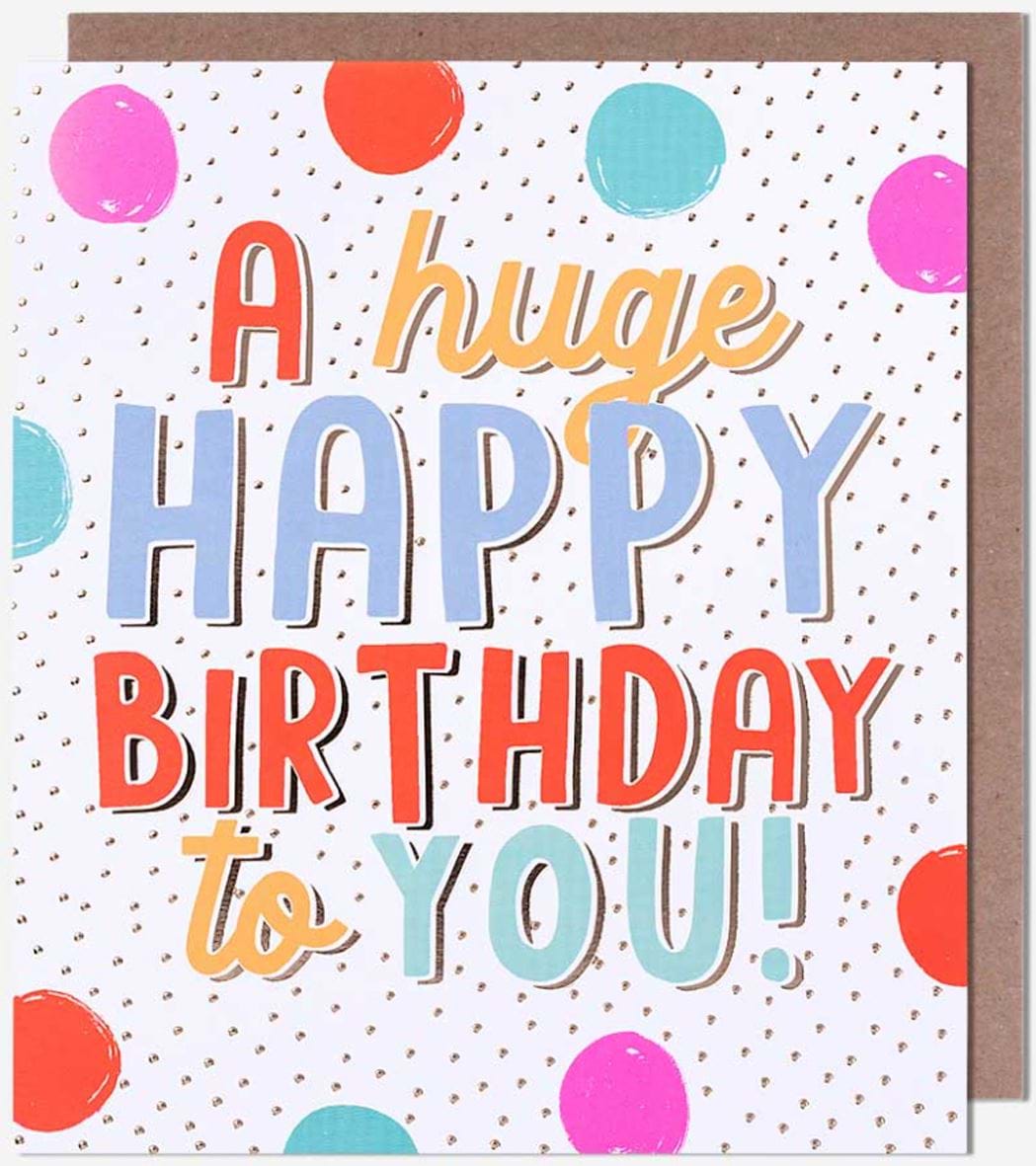 Spots Birthday Card