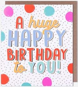 Spots Birthday Card