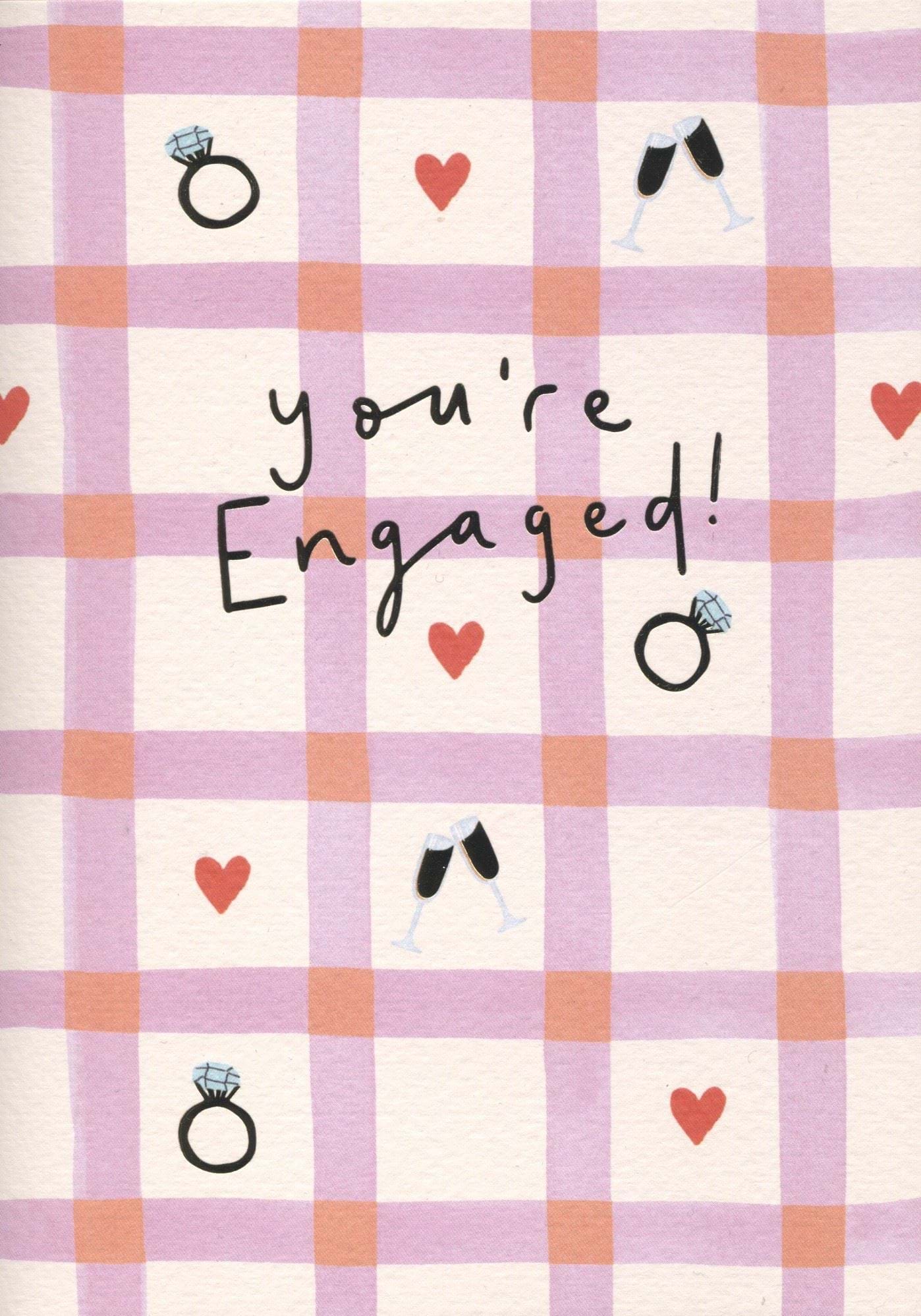 Check Pattern Engagement Card