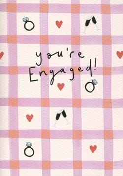 Check Pattern Engagement Card