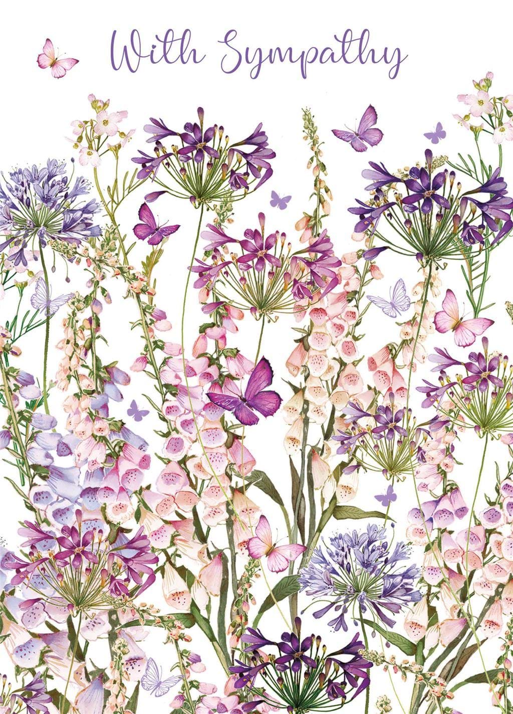 Flowers Sympathy Card