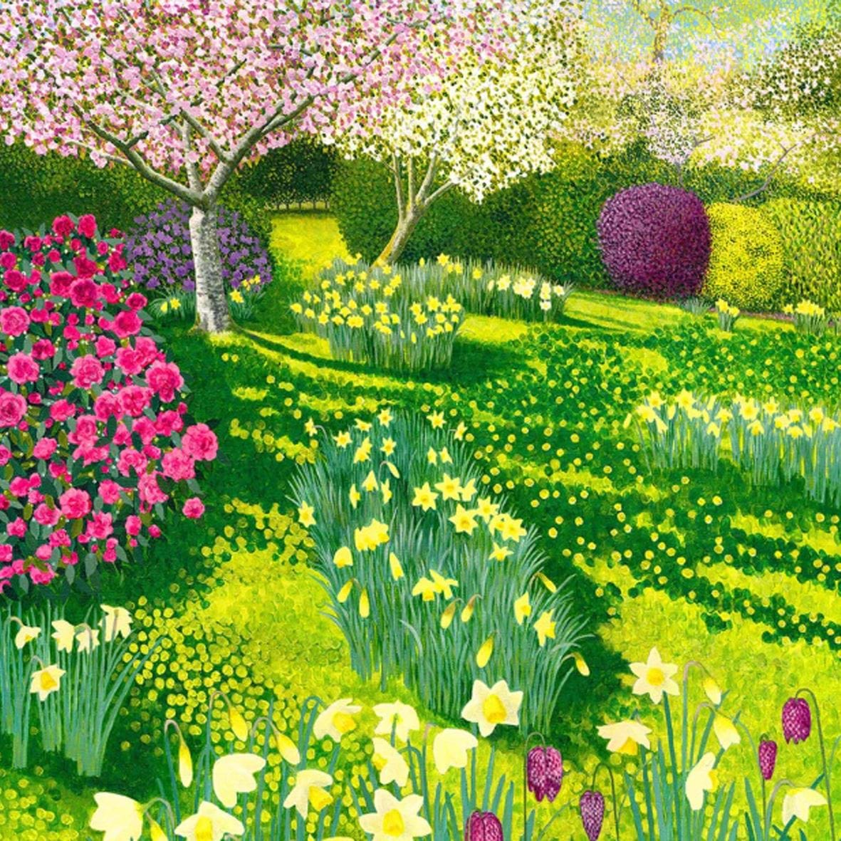 Spring Garden Greeting Card