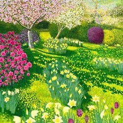 Spring Garden Greeting Card