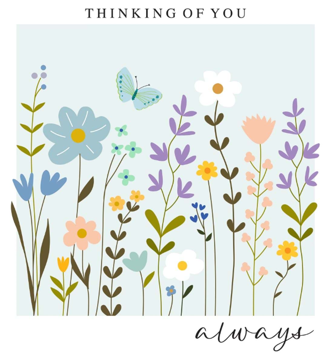 Flowers Thinking of You Card