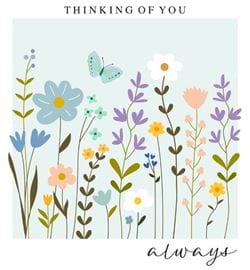 Flowers Thinking of You Card