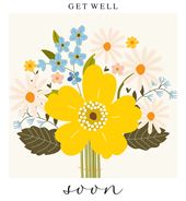Flowers Get Well Soon Card