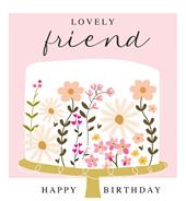 Cake Lovely Friend Birthday Card