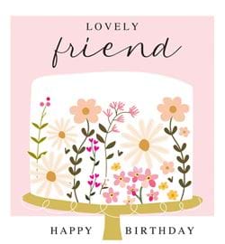 Cake Lovely Friend Birthday Card