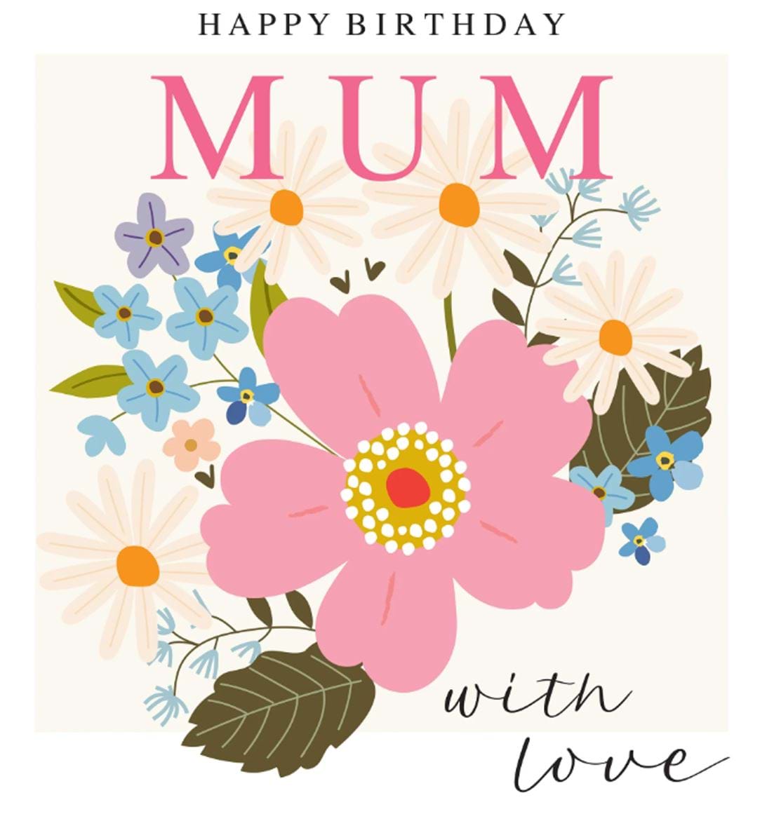Floral Mum Birthday Card