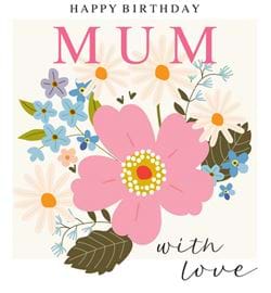 Floral Mum Birthday Card