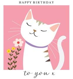 Cat Birthday Card