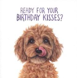 Puppy Kisses Birthday Card