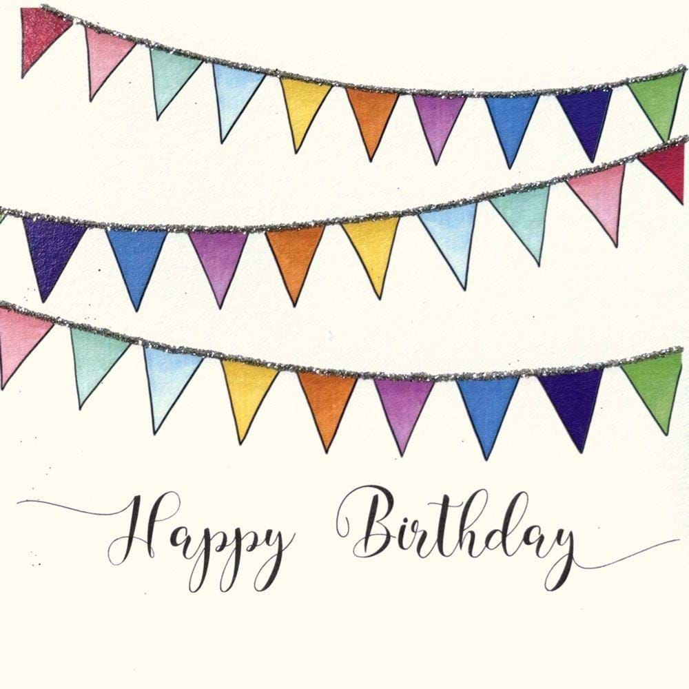 Colourful Bunting Birthday Card