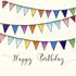 Colourful Bunting Birthday Card