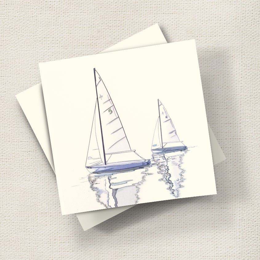 Sailing Boats Greeting Card