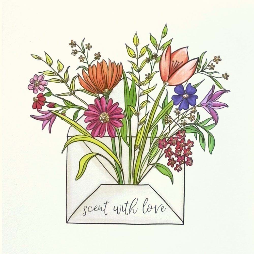 Scent With Love Greeting Card