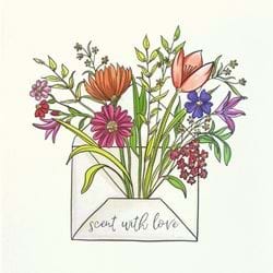 Scent With Love Greeting Card