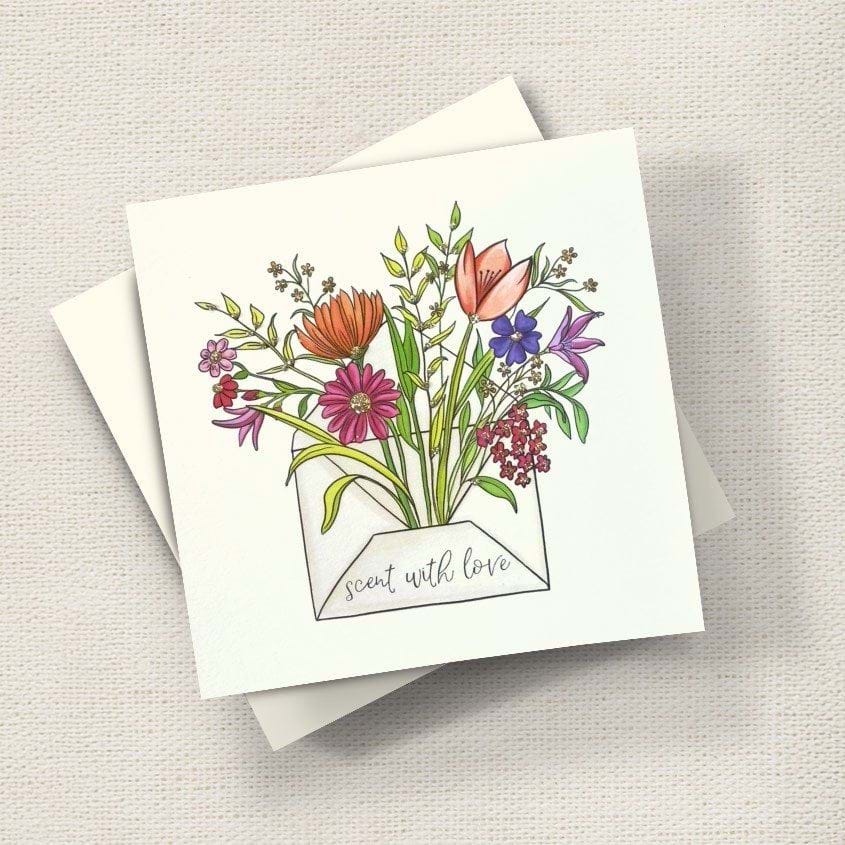 Scent With Love Greeting Card